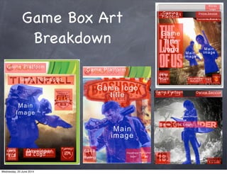 Game Box Art
Breakdown
Wednesday, 25 June 2014
 