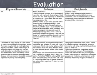 Evaluation
Wednesday, 25 June 2014
 