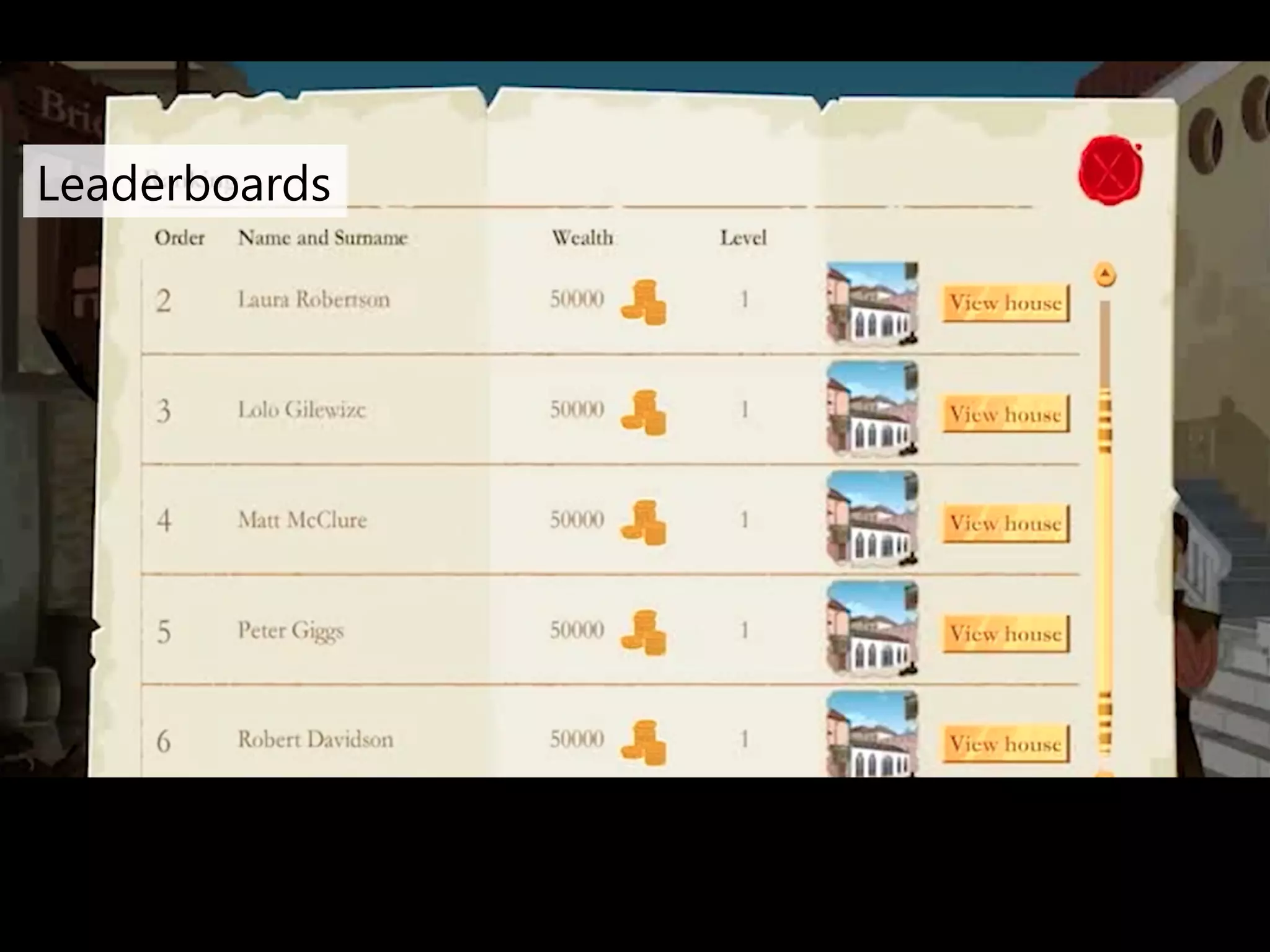 Leaderboards 
 