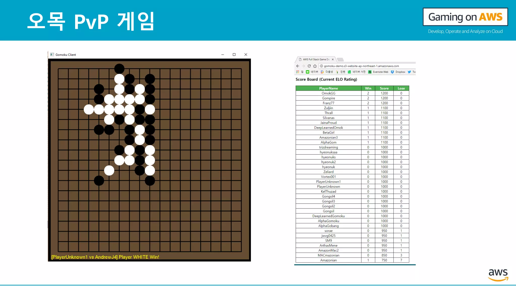 오목 PvP 게임
 
