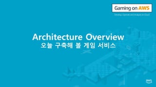 Architecture Overview
오늘 구축해 볼 게임 서비스
 