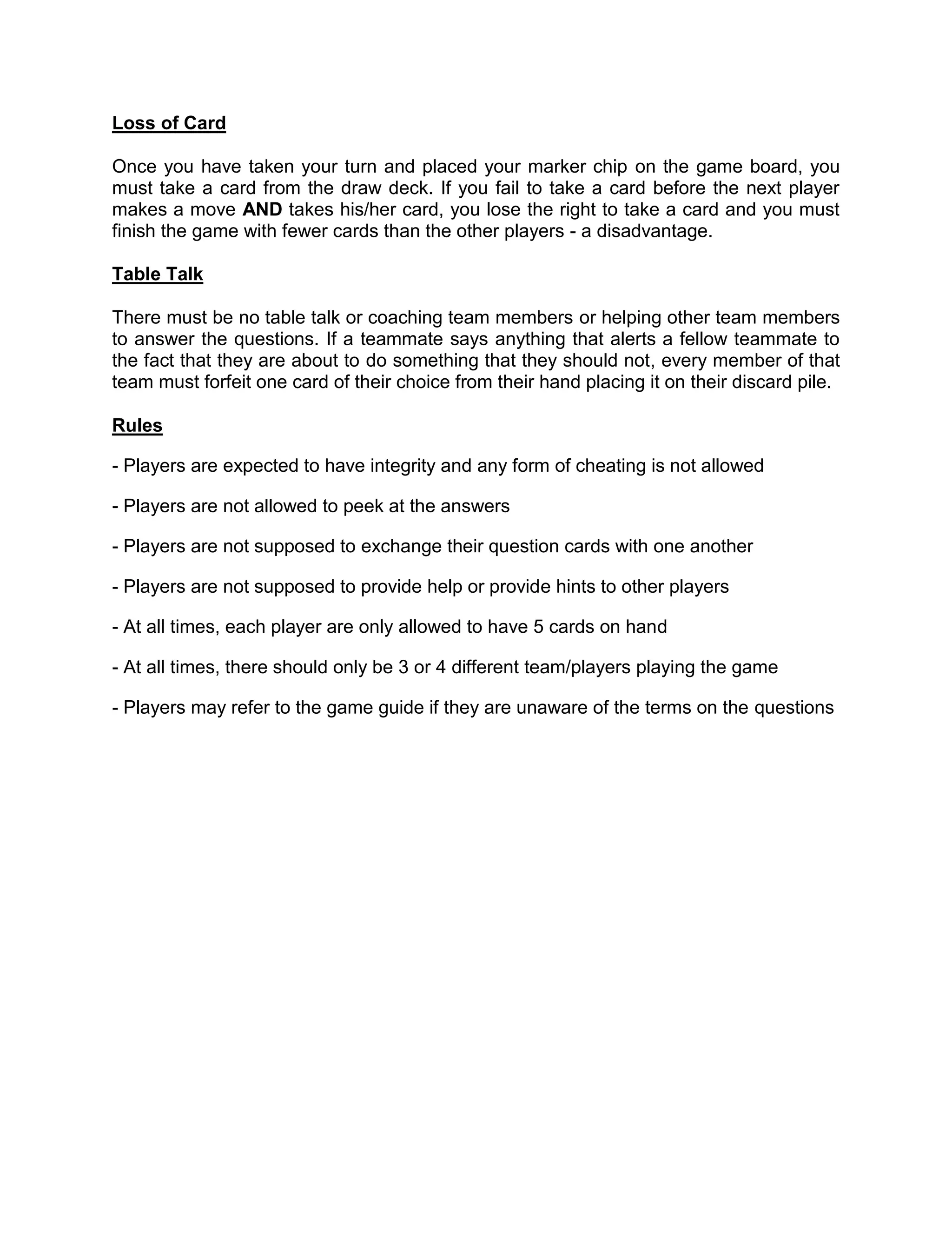 Guideline and Criteria for Listing