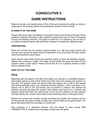 Player Manual Example Game Manual | DOCX