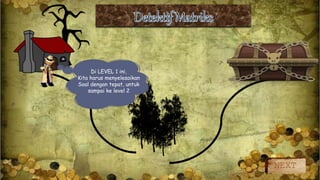 NEXT
Di LEVEL 1 ini,
Kita harus menyelesaikan
Soal dengan tepat, untuk
sampai ke level 2
 