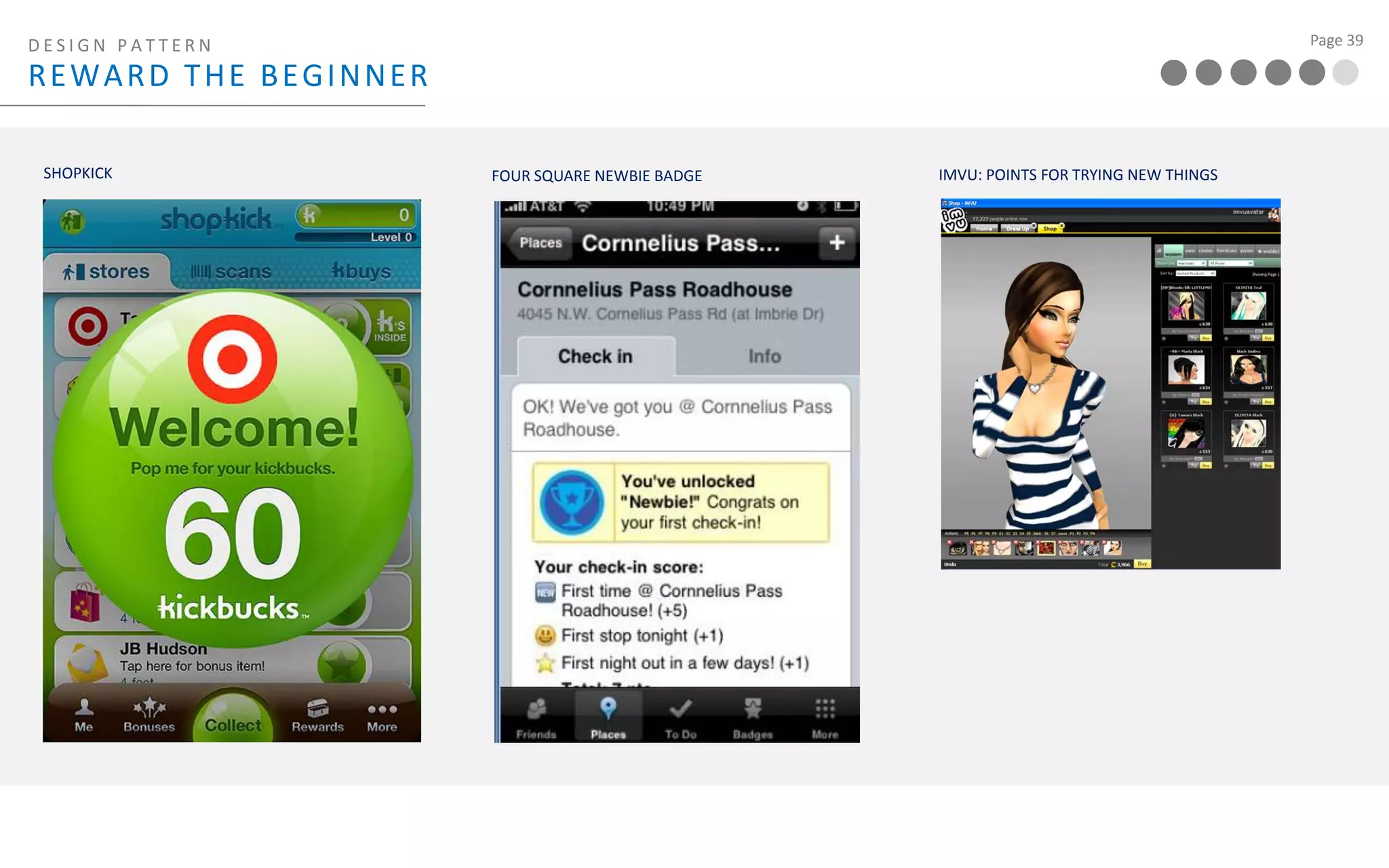 DESIGN PATTERN  responsive objectsGAME EXAMPLE