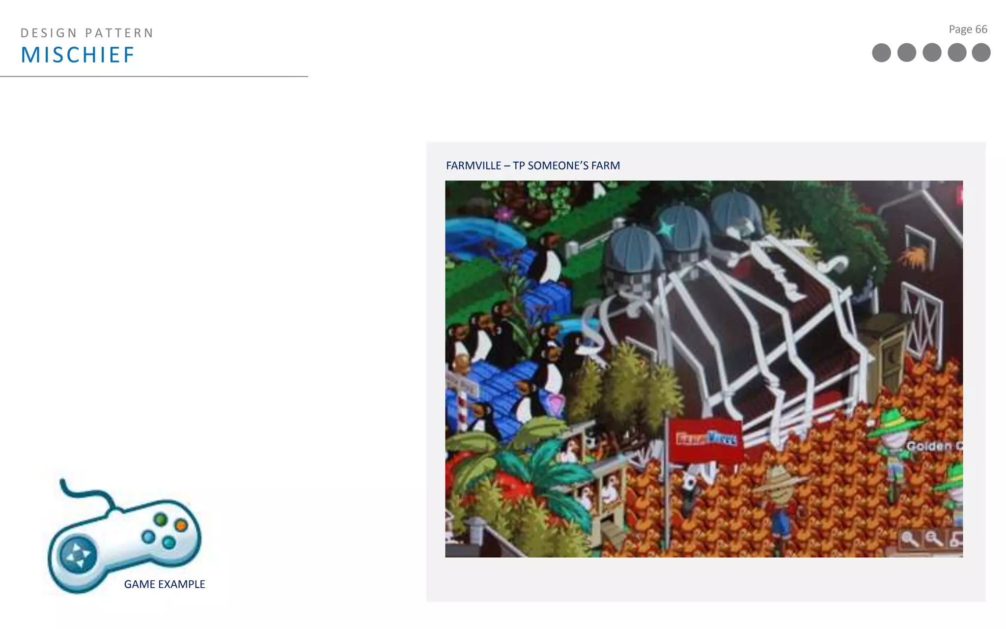 DESIGN PATTERN  social FEEDBACkCITYVILLE – ASYNCHRONOUS COMMUNICATION BUTTONSGAME EXAMPLE