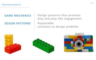 Game on: 16 design patterns for user engagement | PPTX