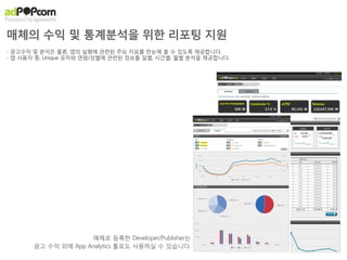 One-Stop Solution for App Business
                     IGAW와 손을 잡는 것만으로,
            ‘유저확대’와 ‘수익증대’ 두마리 토끼를 잡을 수 있습니다.




                             1    User	
  Acquisi5on


                                  Ad	
  Revenue
                                                       My	
  Apps
                             2



                             3   User	
  Engagement



                                                                    + New
w/ 200+ Power Apps           4   User	
  Analy5cs
 15M+ Active Users
                                                               AD     Users
 