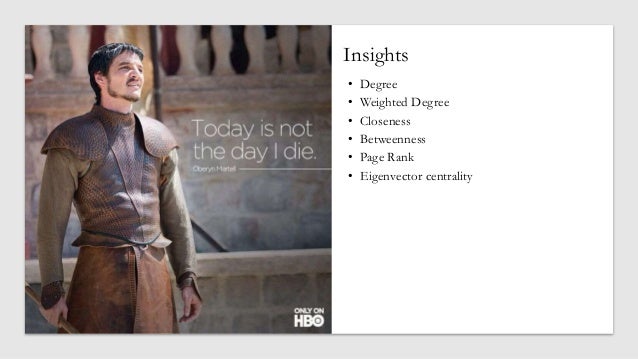 Game of thrones - Network Analysis
