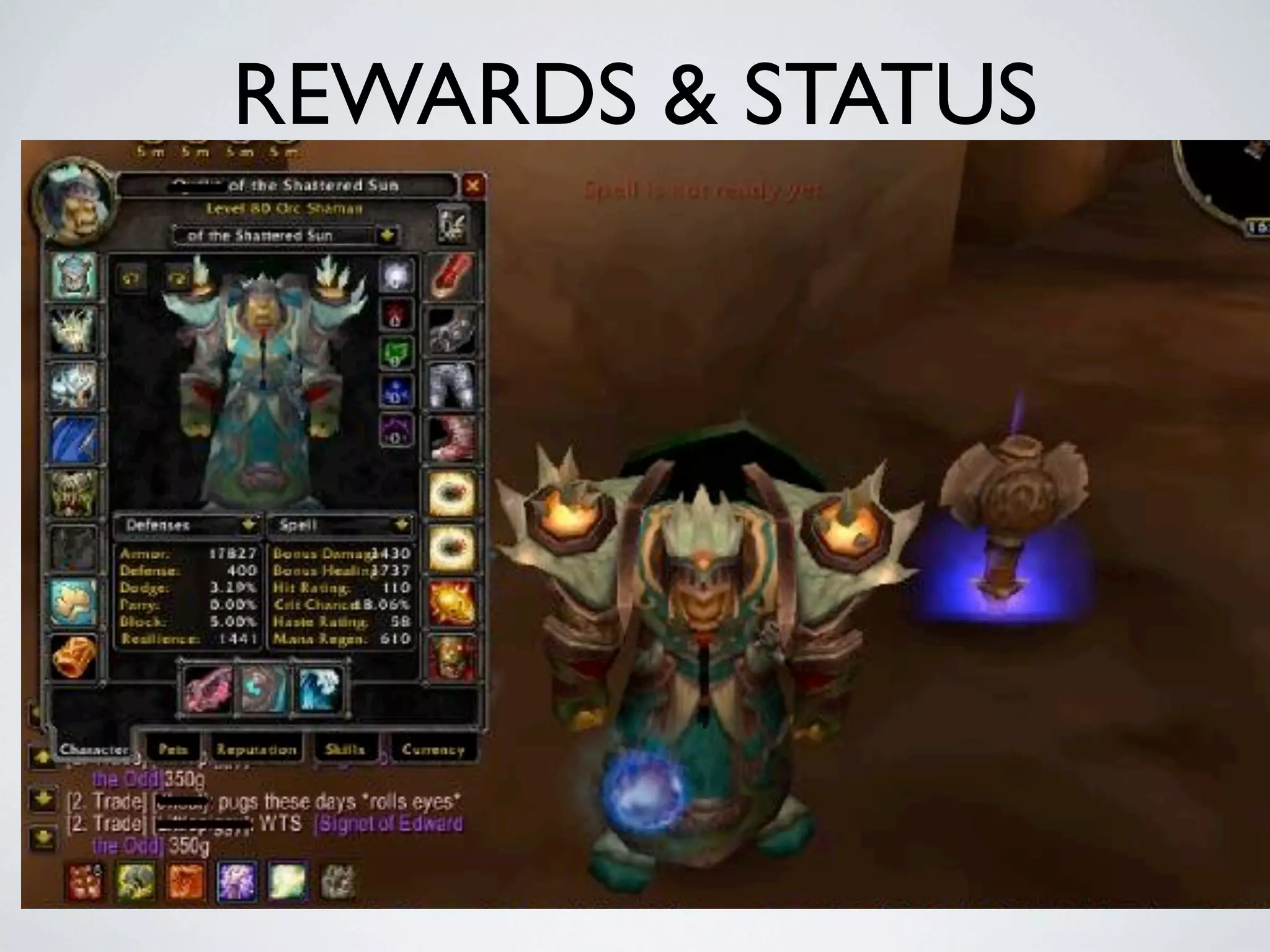 REWARDS & STATUS
 