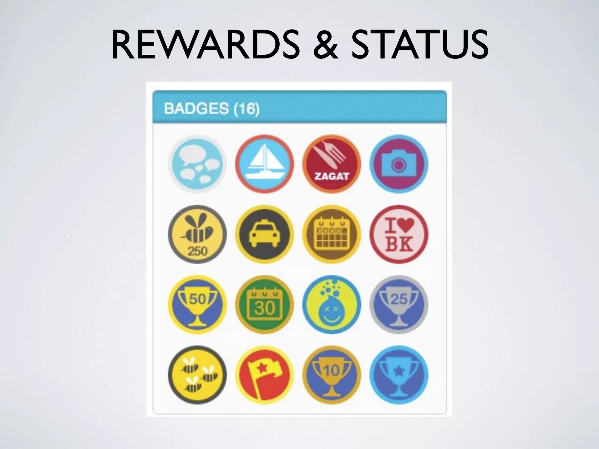 REWARDS & STATUS
 