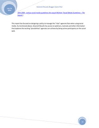 Appendix B-Social Media Policy Example #1