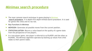 Game Playing in Artificial intelligence.pptx
