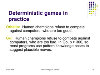 Gameplaying in artificial intelligence | PPT