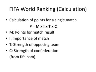 Fifa Calculation Football Game prediction | PPTX