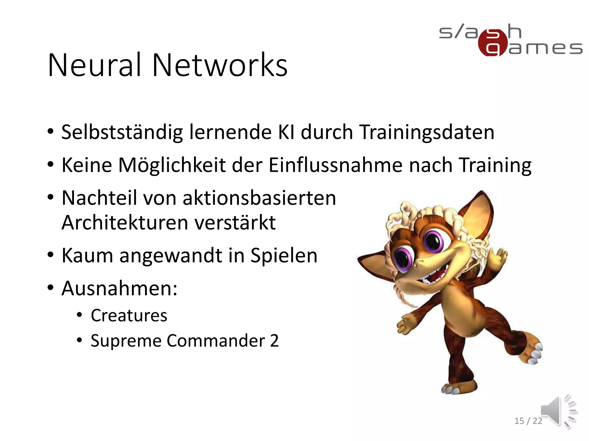 Behaviour Tree Structure
• Directed tree
▪ Single root node
▪ Inner nodes = decision logic
▪ Leafs = Actions
15 / 12
 