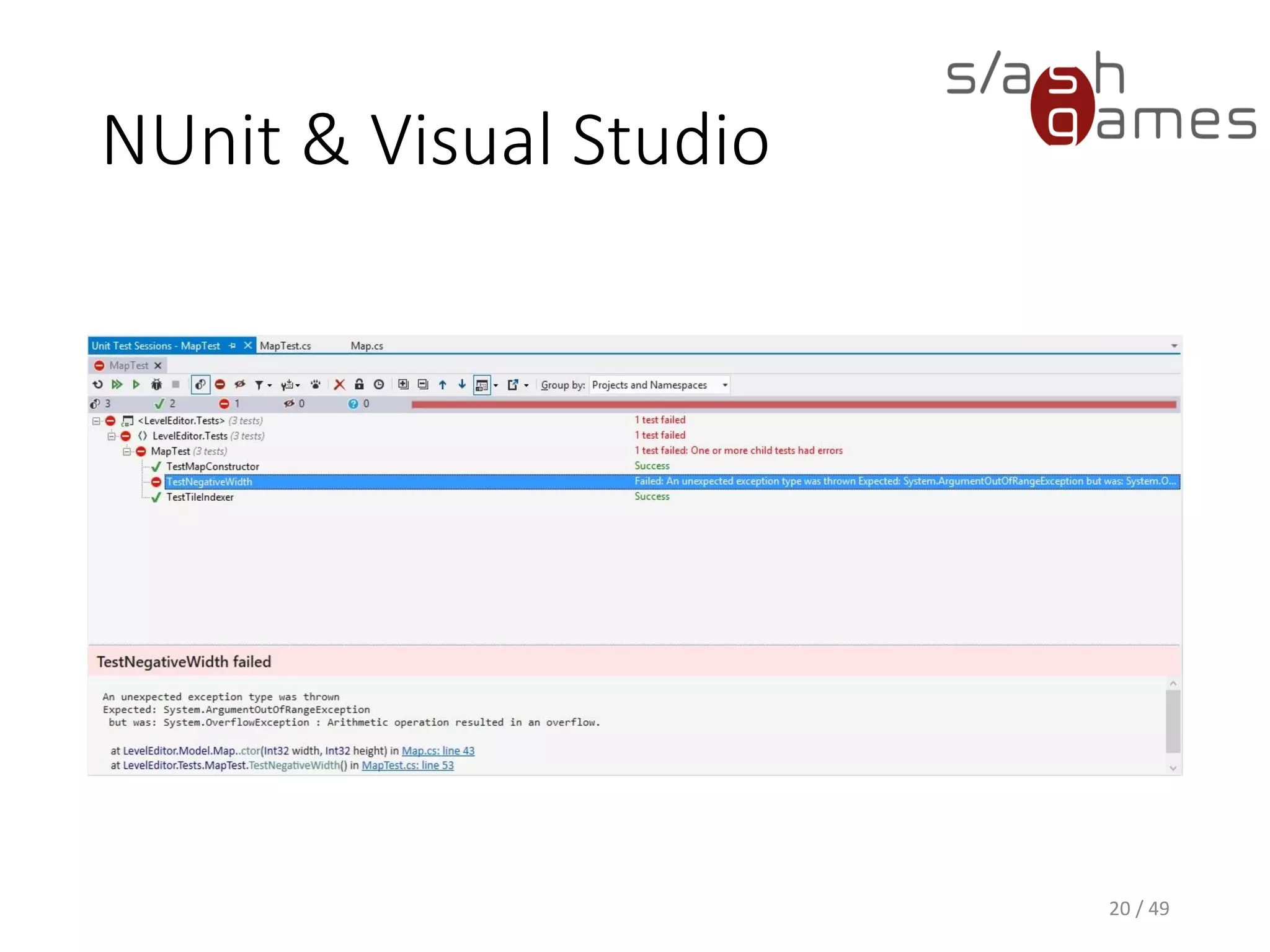 Limits of Unit Testing
• Setting up realistic and useful tests is a challenge
• Test case failures need to be reviewed daily and addressed
immediately
• Embedded system software presents a unique challenge
▪ Software is being developed on a different platform than the one
it will eventually run on
20 / 49
 