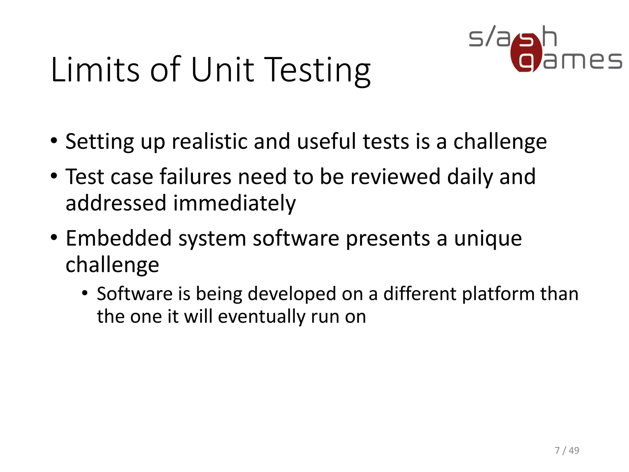 NUnit Test Class Design
• Public
• Default constructor
7 / 49
 