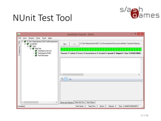 NUnit & Visual Studio
17 / 49
 