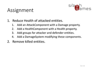 Component-Based Entity Systems (Demo)