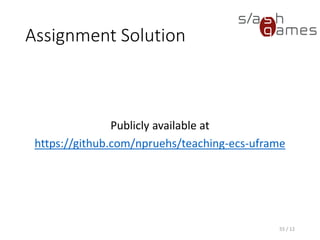 Component-Based Entity Systems (Demo)