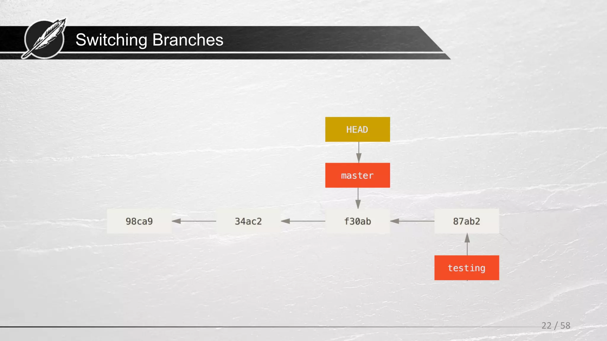 Switching Branches
22 / 58