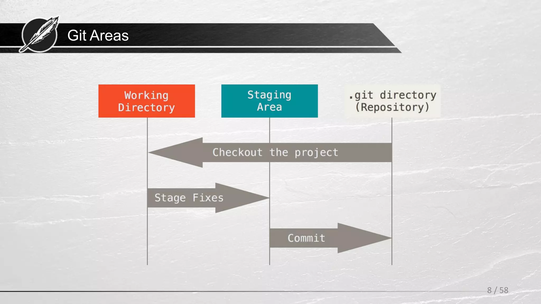 Git Areas
8 / 58