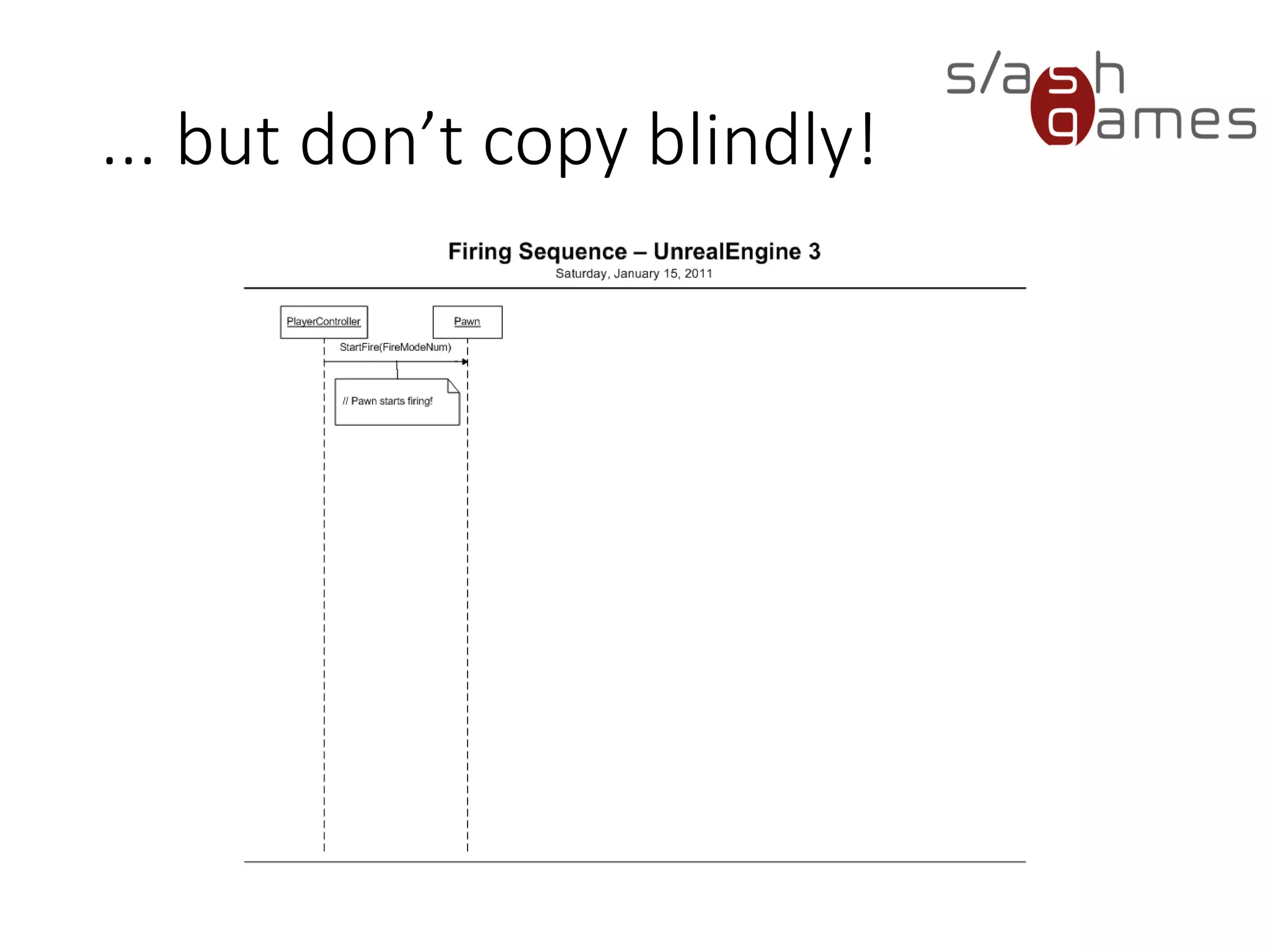 ... but don’t copy blindly!
 