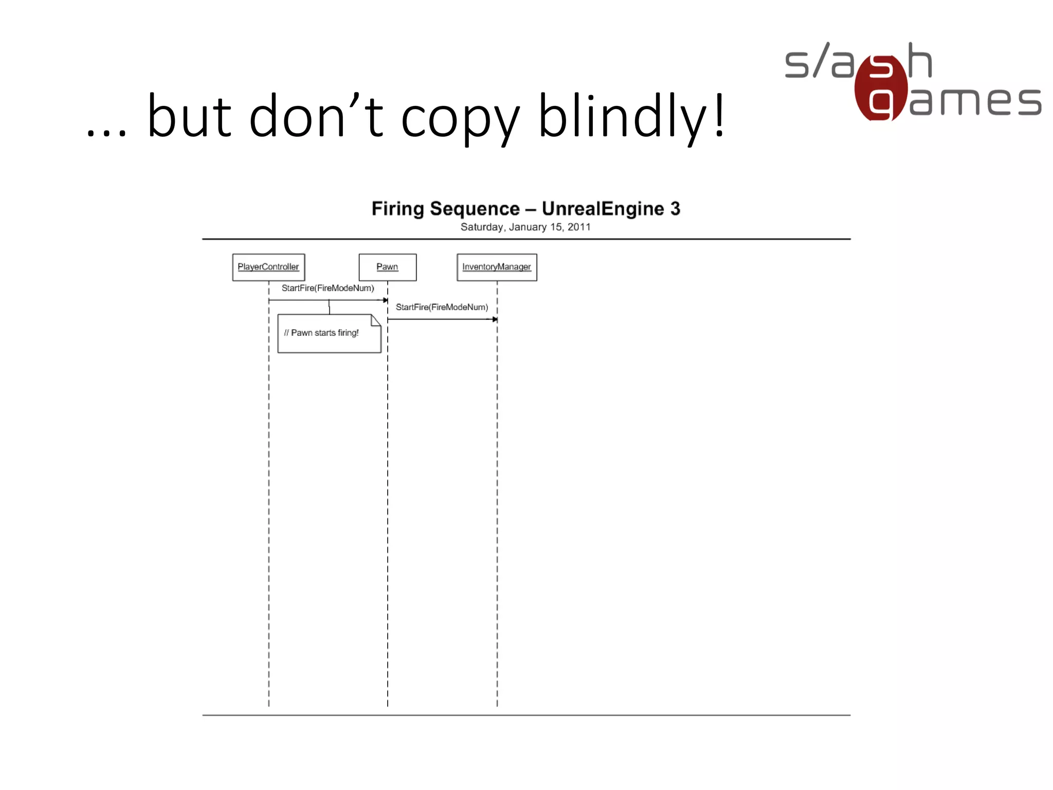 ... but don’t copy blindly!
 