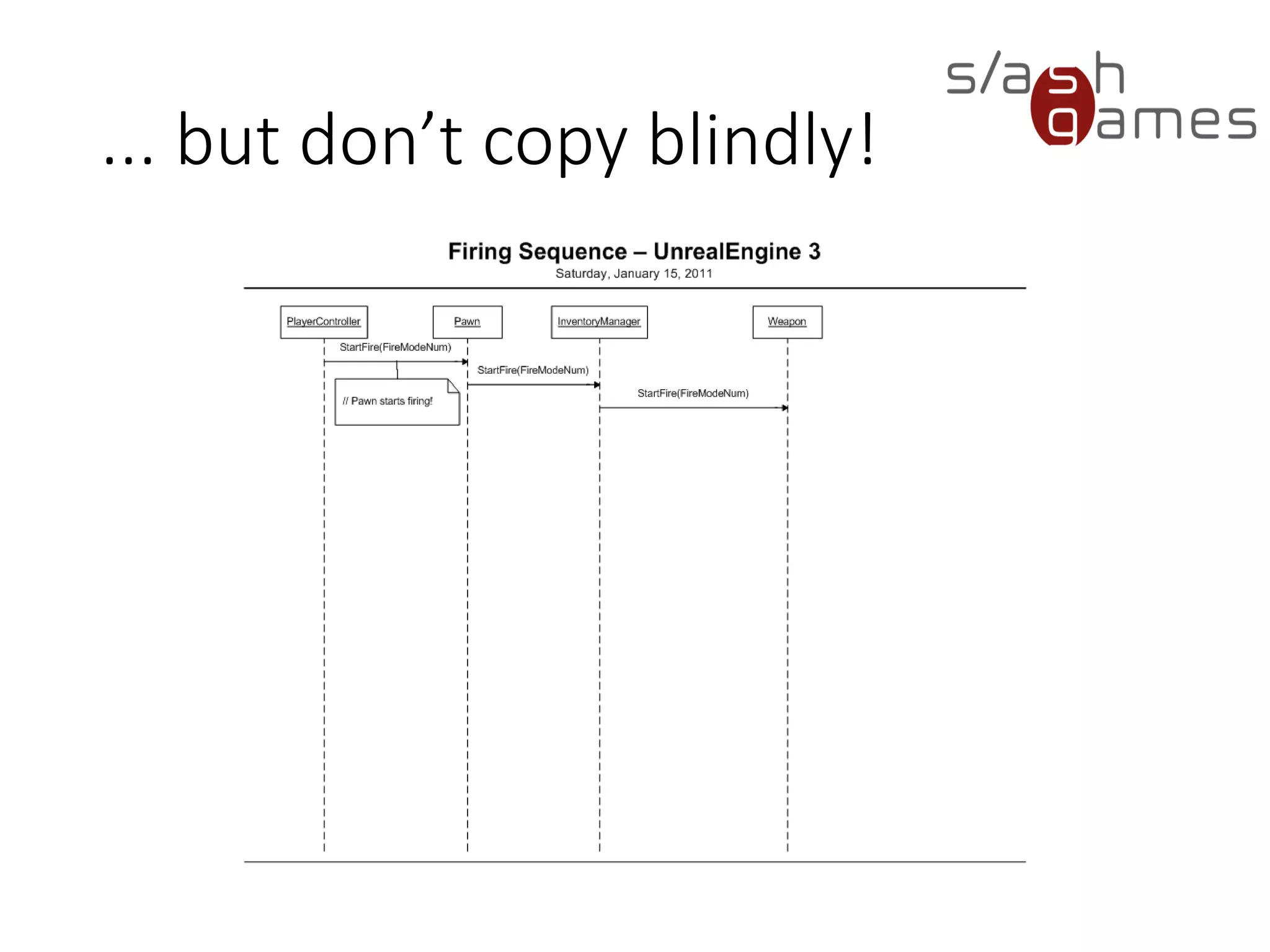 ... but don’t copy blindly!
 