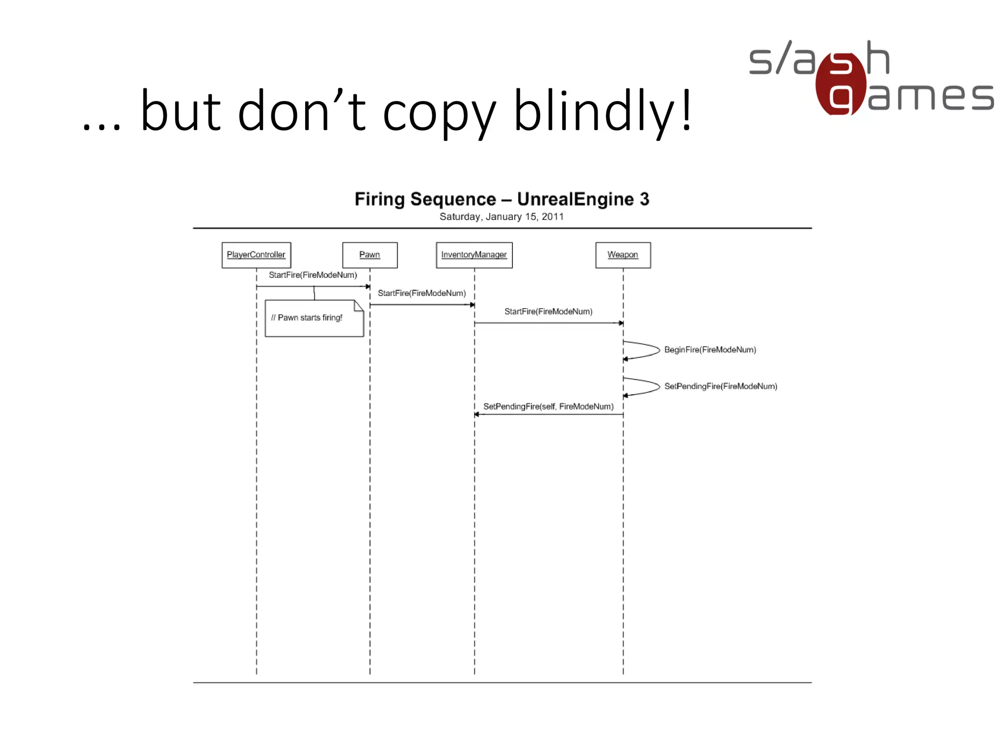 ... but don’t copy blindly!
 