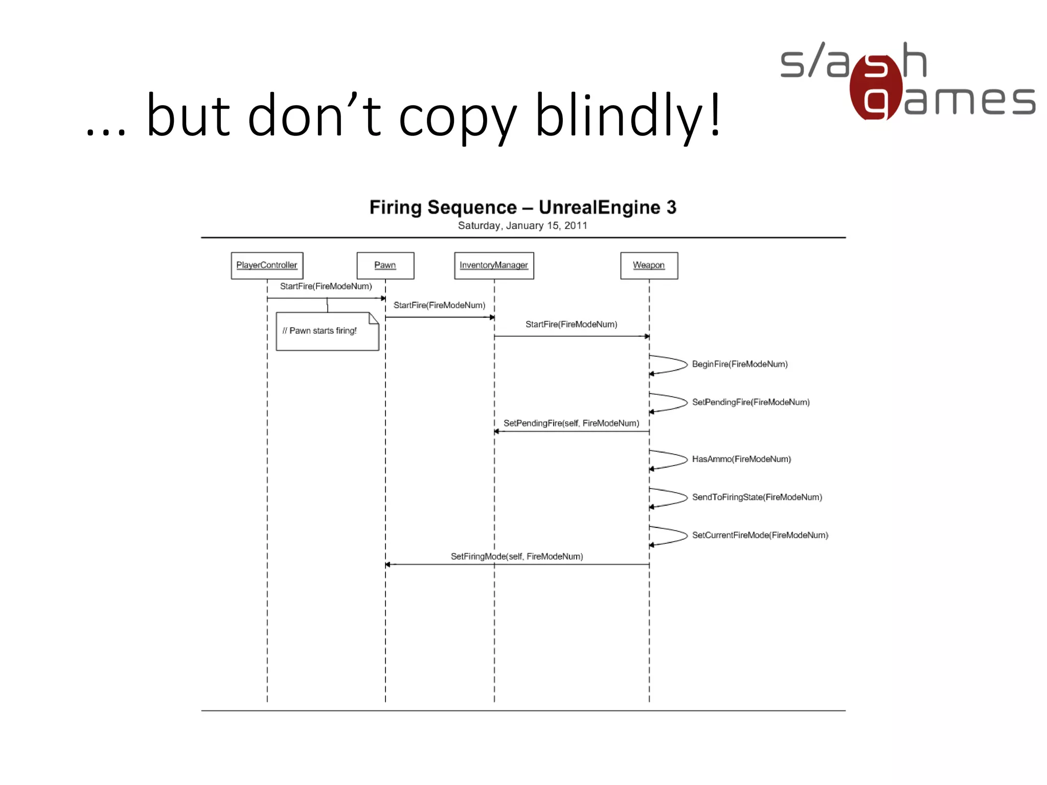 ... but don’t copy blindly!
 