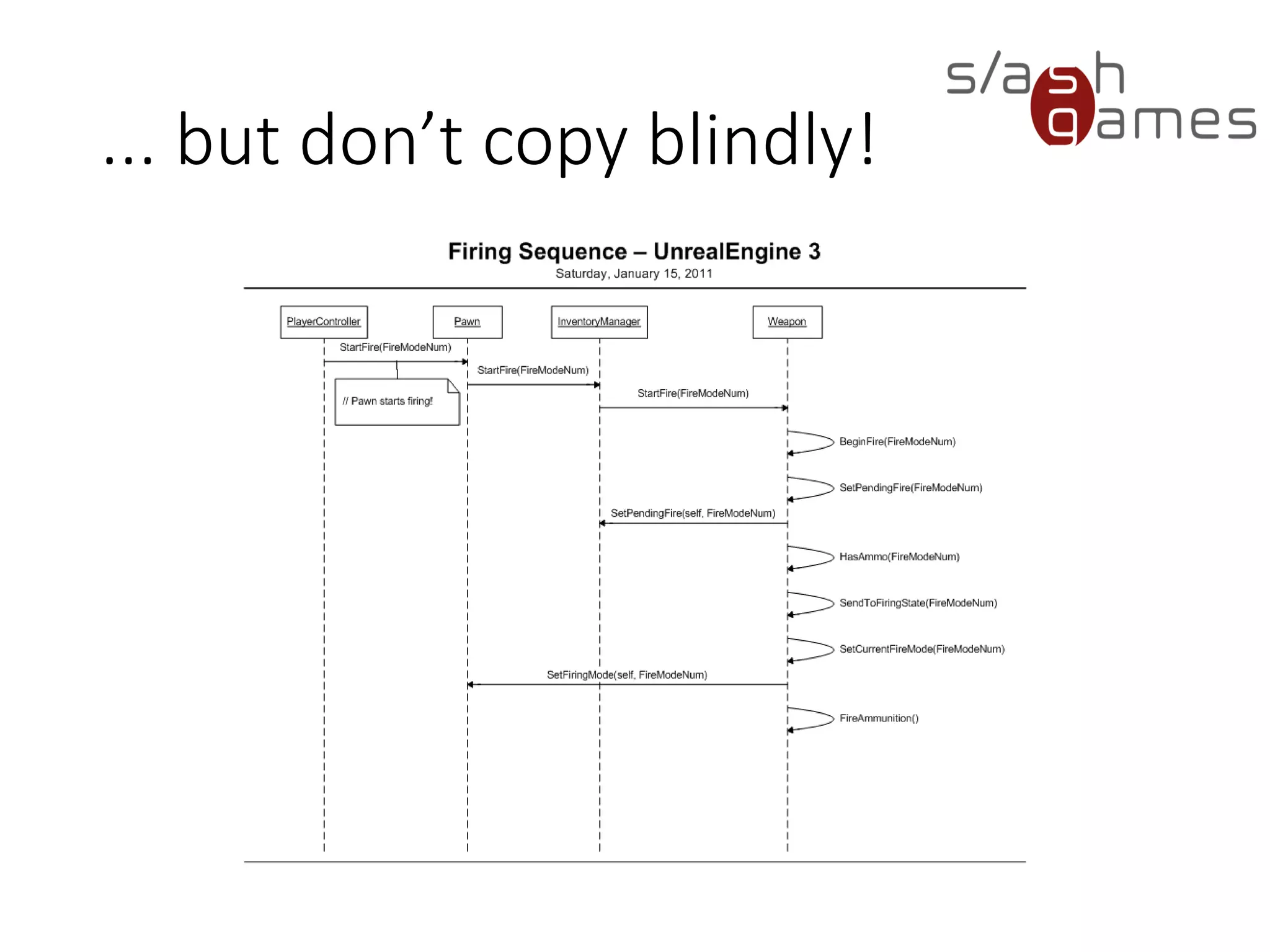 ... but don’t copy blindly!
 
