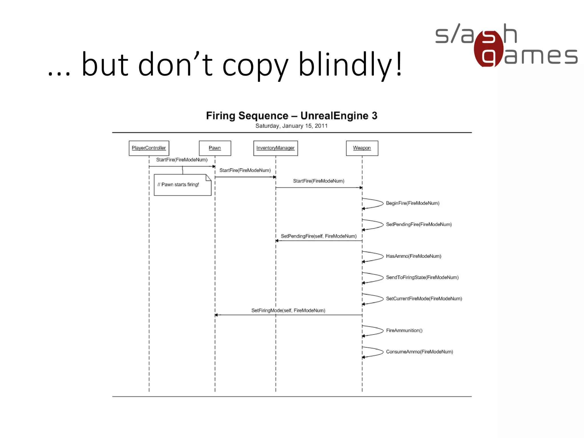 ... but don’t copy blindly!
 
