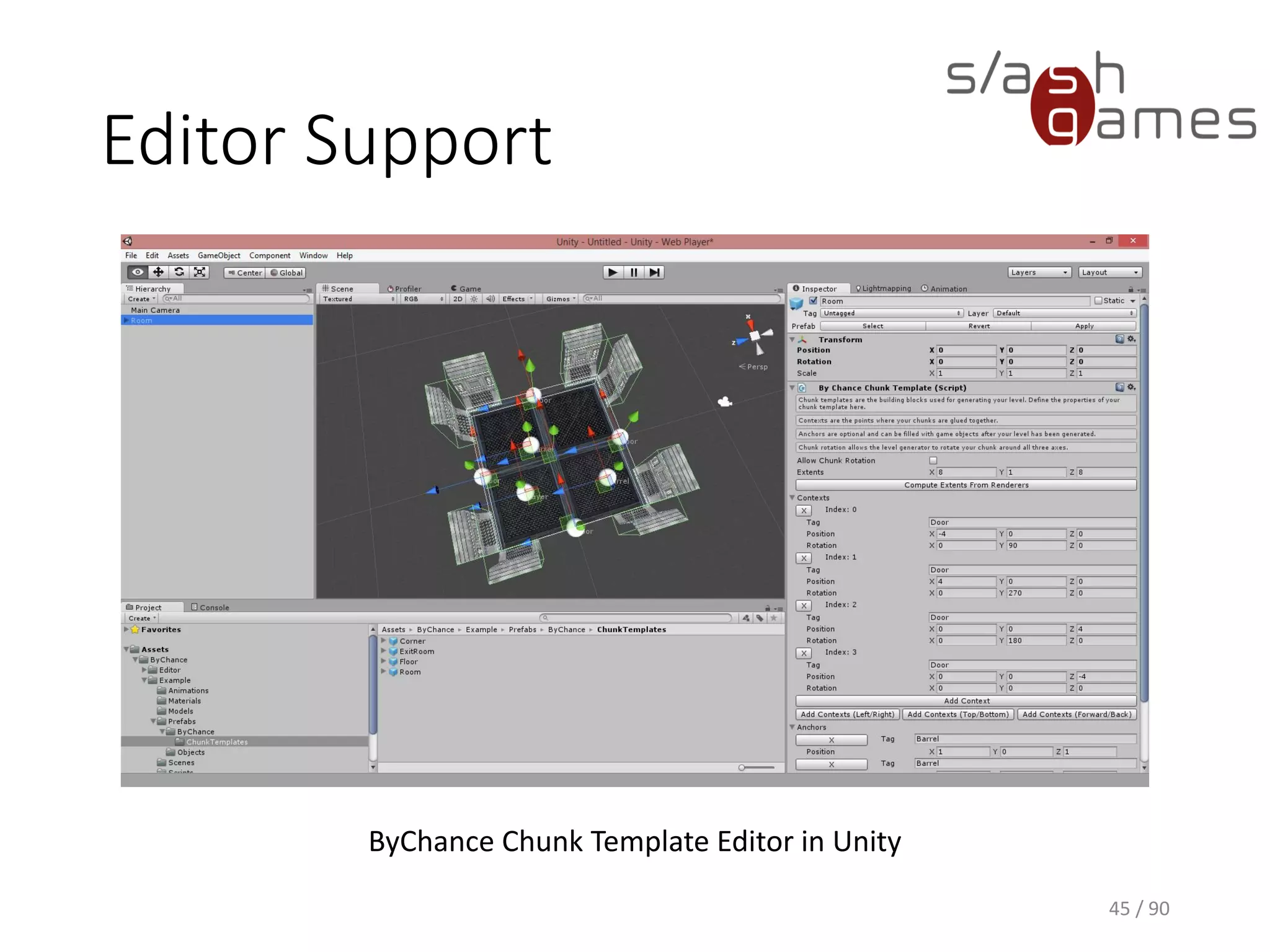45 / 90
Editor Support
ByChance Chunk Template Editor in Unity
 