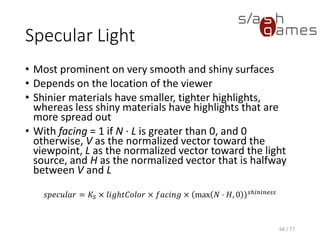 Specular Light
69 / 77
 