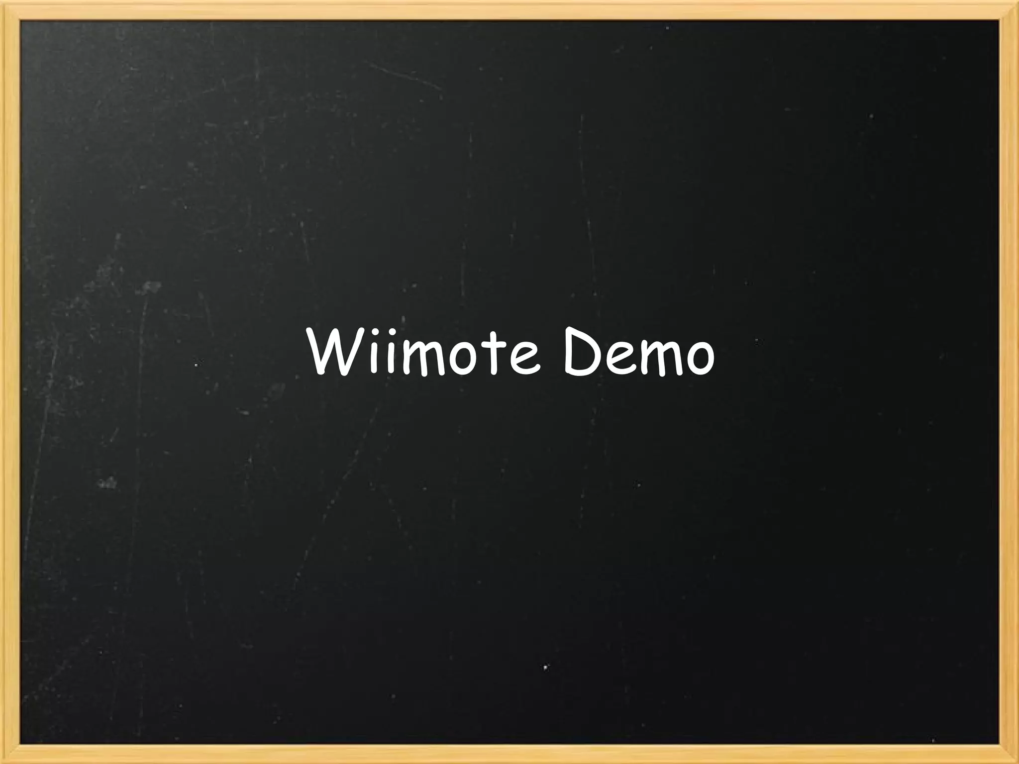 Wiimote Demo 