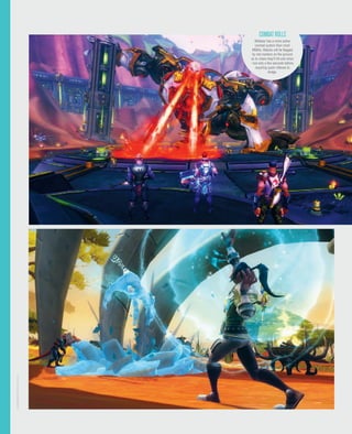 GAMEREACTOR.CO.UK
Wildstar has a more active
combat system than most
MMOs. Attacks will be flagged
by red markers on the ground
as to where they’ll hit and when
- but only a few seconds before,
requiring quick reflexes to
dodge.
COMBATROLLS
 