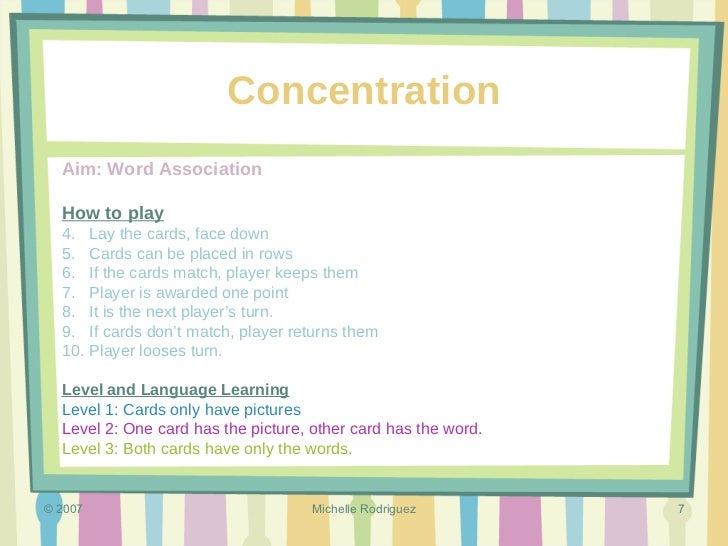 Games and Methods for Teaching ESL