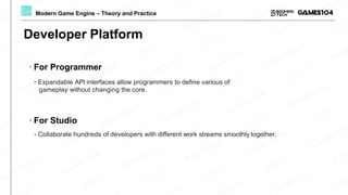 Lecture 01: Overview of Game Engine | GAMES104 - Modern Game Engine ...
