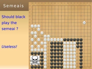 Semeais

Should black
play the
semeai ?



Useless!



               89
 
