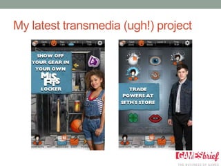 My latest transmedia (ugh!) project
 