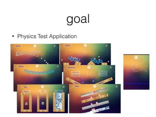 goal
• Physics Test Application
 