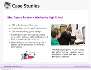 Case Studies
Mrs. Denise Jackson - Wimberley High School

• CTE / Technology Teacher
• Rural school district w/699 student...