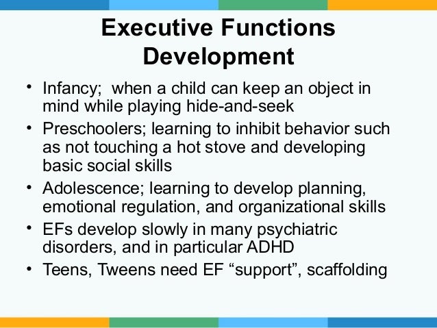 Games and apps for improving executive functions in 