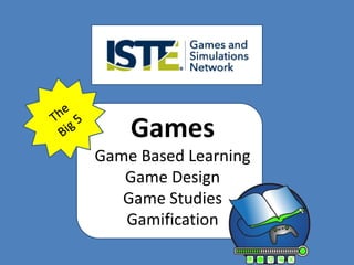 Games 
Game Based Learning 
Game Design 
Game Studies 
Gamification 
 