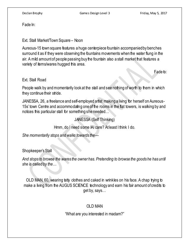 Game script