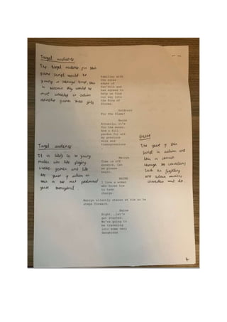 Game script | PDF