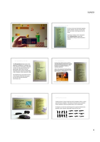 Games design notes | PDF