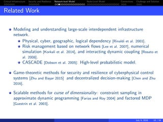 Algorithmic Game Theory for Critical Infrastructure Security and ...